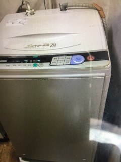 作業前の洗濯機