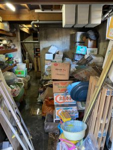 キッチン排水詰まりで地下が水浸し・・・高圧洗浄で詰まり解消。【岡山県玉野市】