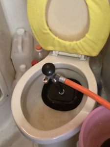 トイレつまりを高圧ポンプで解消しました！！【北海道札幌市】