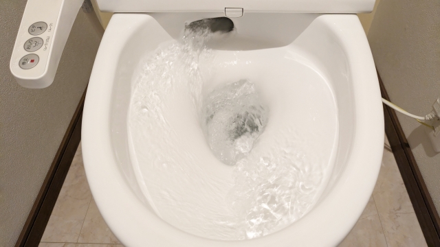 水の流れ　トイレ