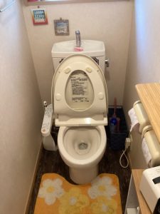 トイレ詰まりの原因は鶏肉？トイレ脱着で取り除きました。【愛知県蒲郡市】